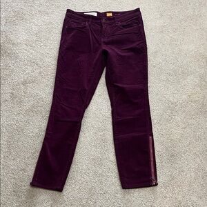 Pilcro Purple Corduroy Jeans